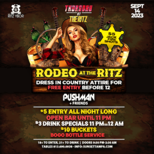 Rodeo EDM country free Tampa Ybor City