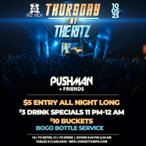 Thursday at The RITZ edm concert tickets Tampa Ybor City
