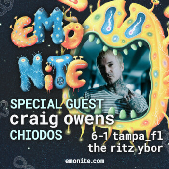 EMO NITE Tampa Ybor City show tour concert tickets Craig Owens Chiodos