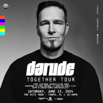 Darude dj edm Together Tour concert tickets Tampa Ybor City