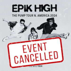 EPIK HIGH K-Pop concert tour tickets Tampa Ybor City