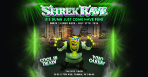 Shrek Rave Tampa themed party Ybor City