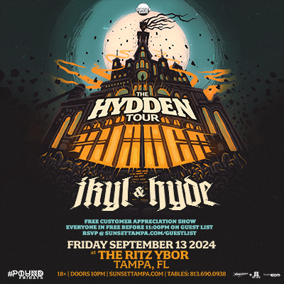 Jkyl & Hyde Hydden Tour edm concert tickets free customer appreciation show Tampa Ybor City