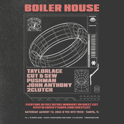 The Boiler House house techno edm dj room free concert tickets Tampa Ybor City