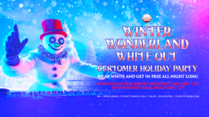 Winter Wonderland White Out Sunset Saturday edm concert tickets Tampa Ybor City Free Holiday Party Customer Appreciation Show