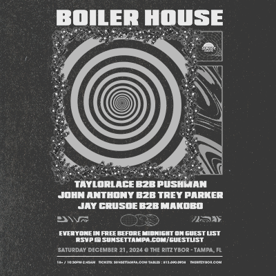 Boiler House edm dj room Tampa Ybor City 360