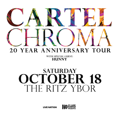 Cartel Chroma 20 Year Anniversary Tour band concert tickets show Tampa Ybor City