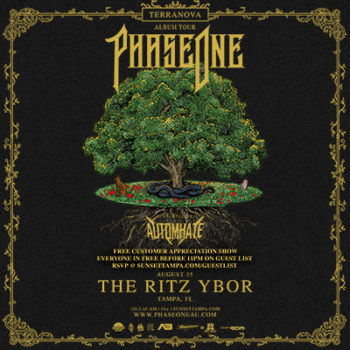 PhaseOne Automhate Terranova Album Tour edm dj concert show tickets free customer appreciation show guestlist Tampa Ybor City