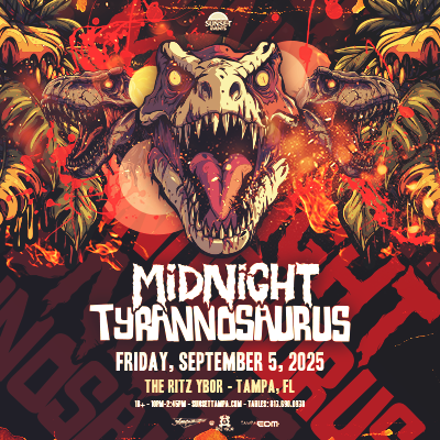 Midnight Tyrannosaurus dj edm show concert tour tickets Tampa Ybor City