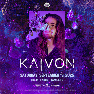 Kaivon edm dj tour show special event concert tickets Tampa Ybor City